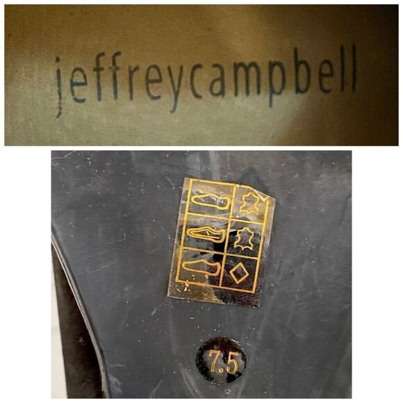 Jeffrey Campbell 3 buckle Rayburn Black Nubuck Ankle Boot Size 7.5 - Picture 12 of 15